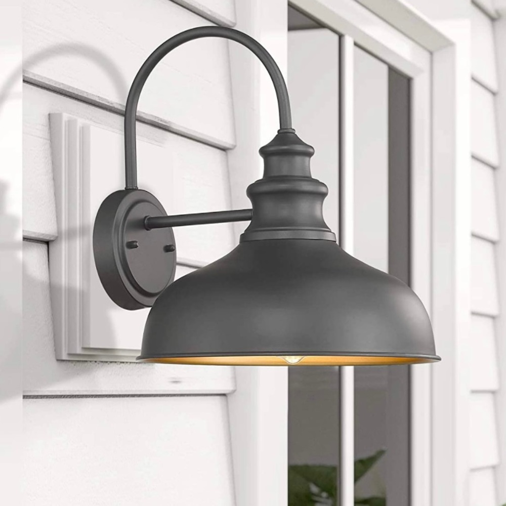 Bestshared Farmhouse Gooseneck Barn Light, Outdoor Wall Sconce